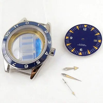 Modified 10ATM 41mm Sapphire Glass Watch Case Fit 8215 NH35 NH36 ETA 2824 2836