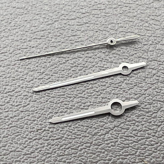 2 Sets Silberfassung Grüne Leuchtzeiger für ETA 2892 2846 2836 2824