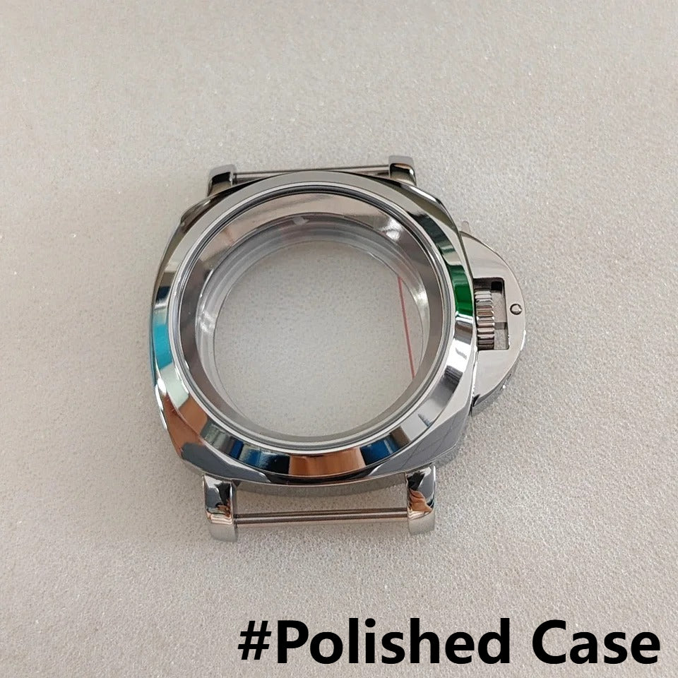 40MM Silver Stainless Steel with Handle Watch Case for NH35 NH36 4R36 7S26