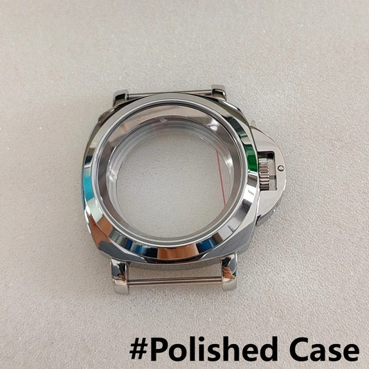 40MM Silver Stainless Steel with Handle Watch Case for NH35 NH36 4R36 7S26