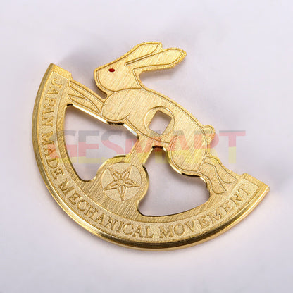 Golden Hollow Rabbit Rotor Oscillating Weight for Miyota 8215 Movement