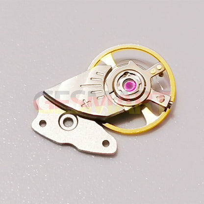 Japan-made watch balance wheel with splint for Miyota 9015 movement, precise accessory.