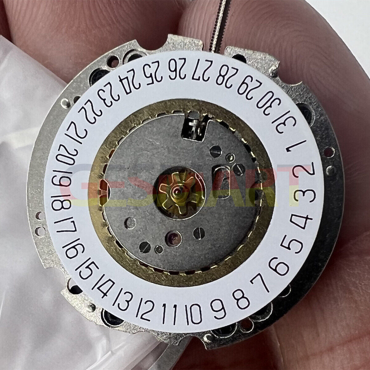 Ronda 705 quartz watch movement with date display at 6 o'clock for repairs and replacements