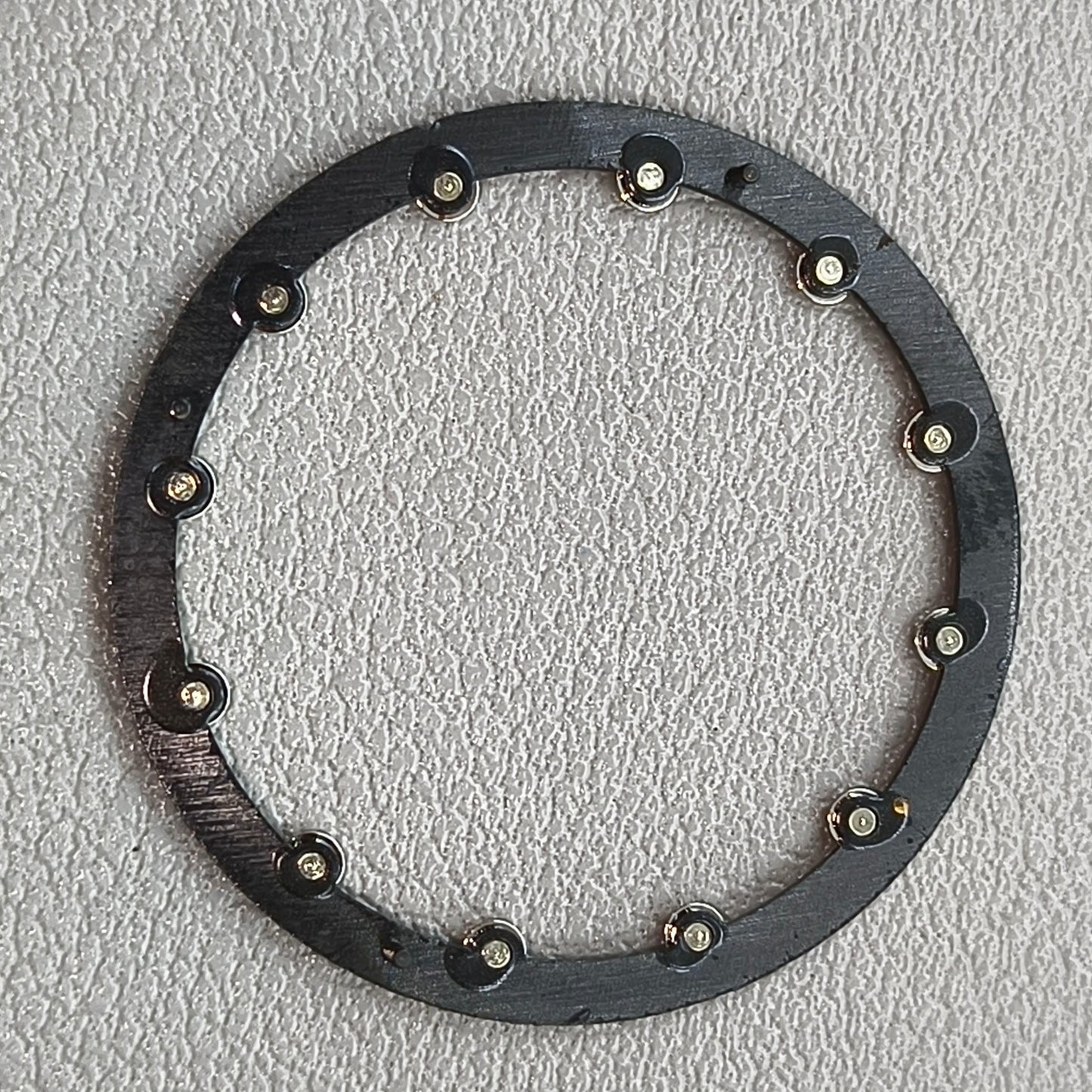 28.5mm Black Watch Dial Circle Plate for Japan NH70 NH72 Skeleton Movement Hollow