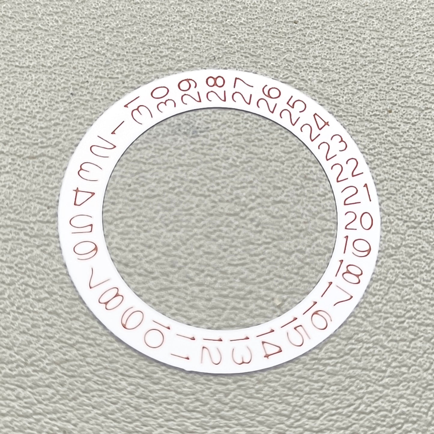 Date@3 White Background Brown Character Disk Date Wheel for Miyota NH35 NH36