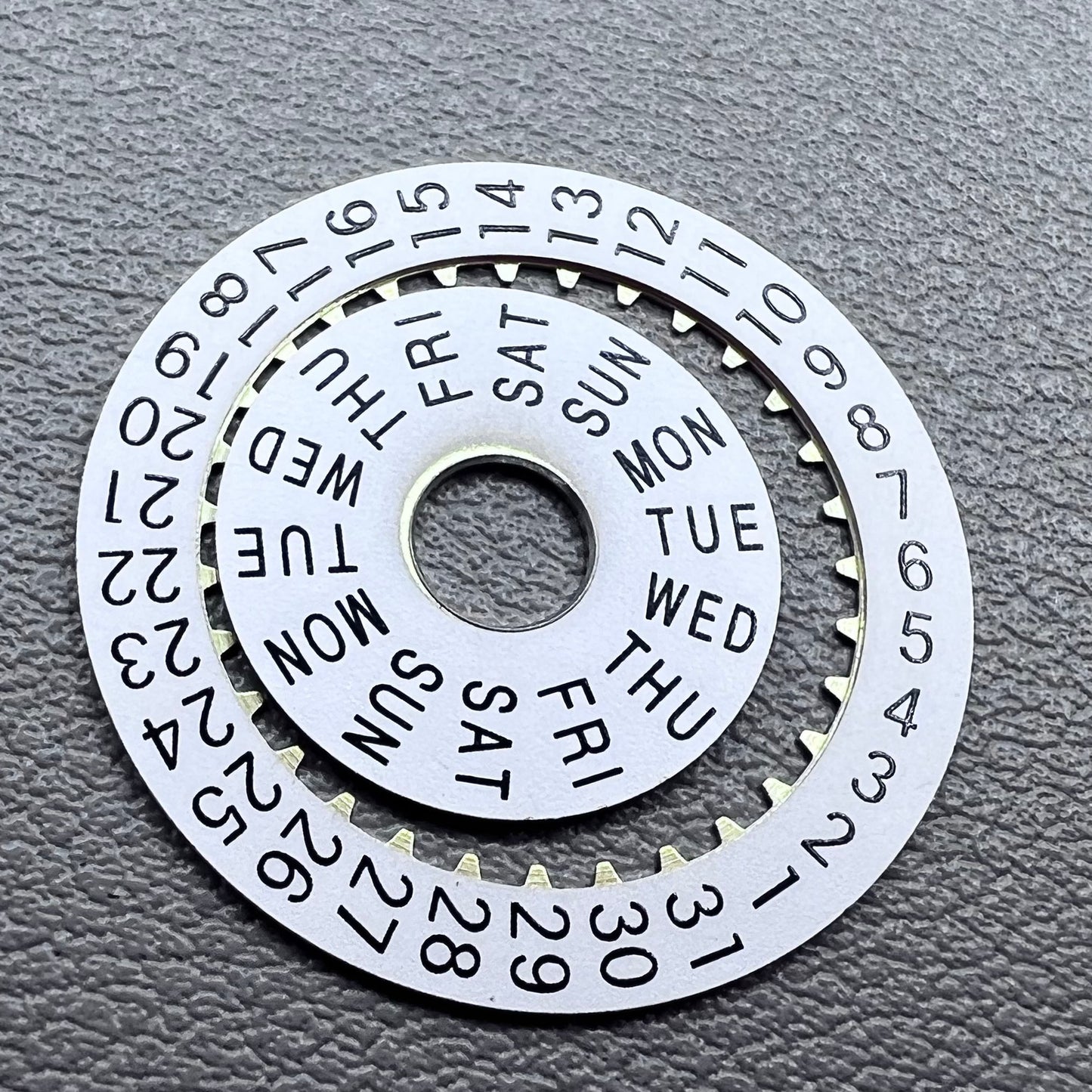 White Date Disk Wheel Date Wheel for China 7750 Automatic Mechanical Movement