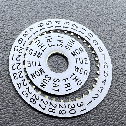 White Date Disk Wheel Date Wheel for China 7750 Automatic Mechanical Movement