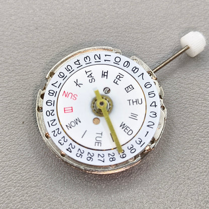 China 2813 Double Calendar Automatic Mechanical Movement 8205 8200 Replacement