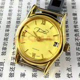 26mm TAISHAN Manual Mechanical Lady Watch 19 Jews Roman Numerals Single Calendar