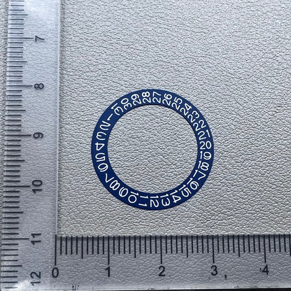 Denim Blue Background Date Disk Wheel Overlay for Miyota NH35 NH36 Movement