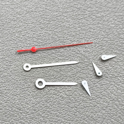 2 Sets White Pointed Red Second Hand Watch Hands for Miyota OS10 OS20 OS60 OS80