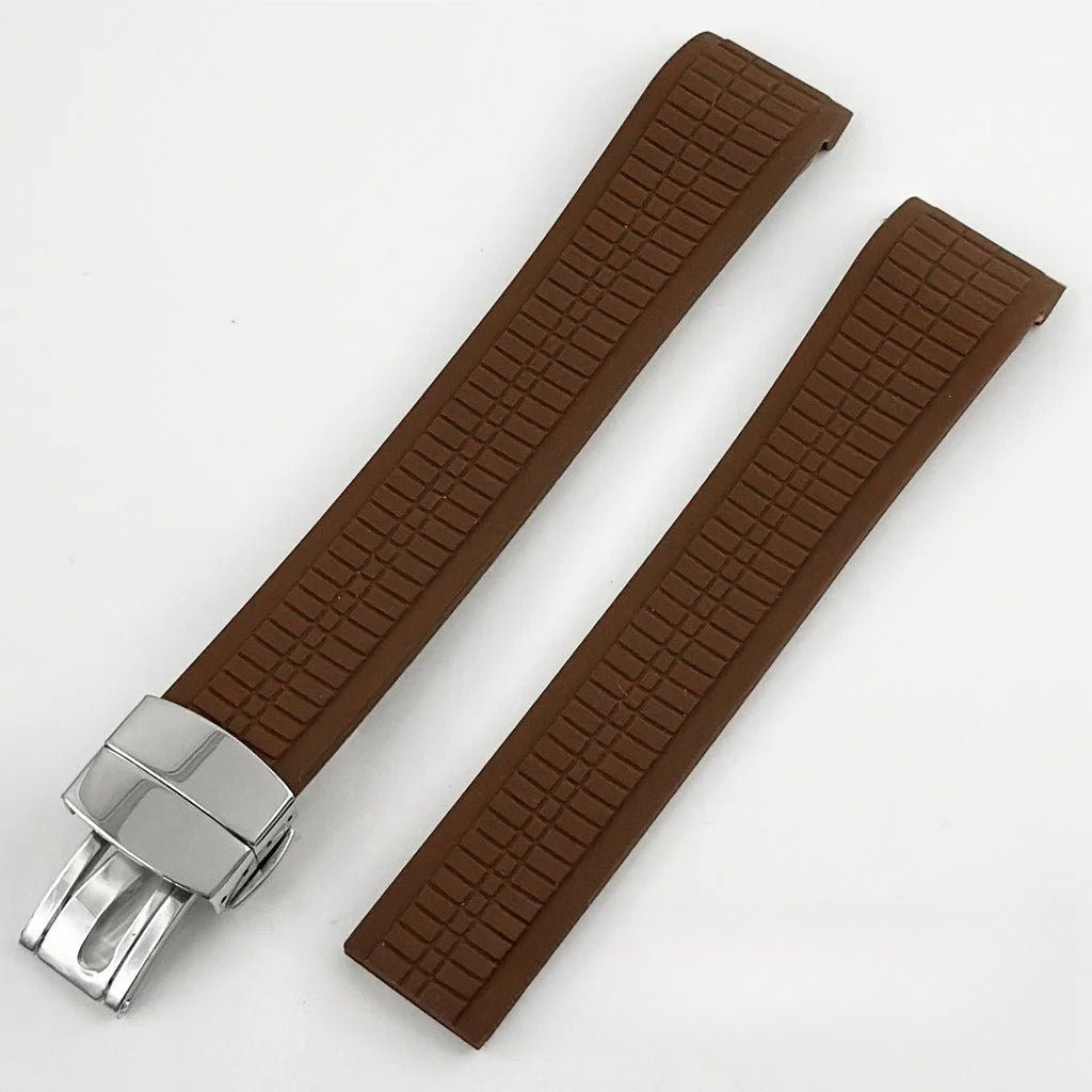 40mm Nautilus Rubber Strap Sapphire Glass Watch Case for NH34/35 NH36 NH38 4R35