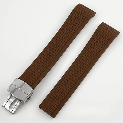 40mm Nautilus Rubber Strap Sapphire Glass Watch Case for NH34/35 NH36 NH38 4R35