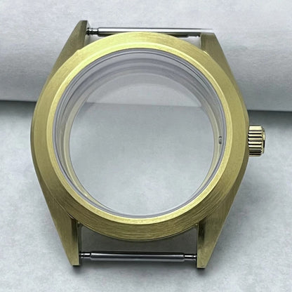 38mm Brushed Watch Case S Crown Suitable Fit NH35 NH36 Modified