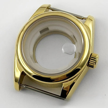 31MM Round Bezel Sapphire Glass Jubilee bracelet Watch Case Ladies Fit NH05 NH06