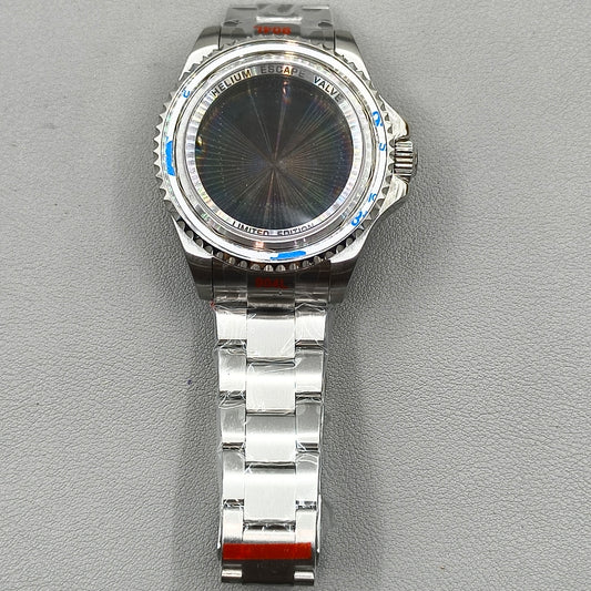 44mm Watch Case for Deep SEA Style for NH34 NH35 NH36 No Bezel Clear Back