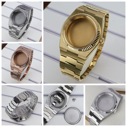 40mm Watch Case Fluted Bezel For PRX Super Player Mod NH35 NH36 NH38 NH34 4R36