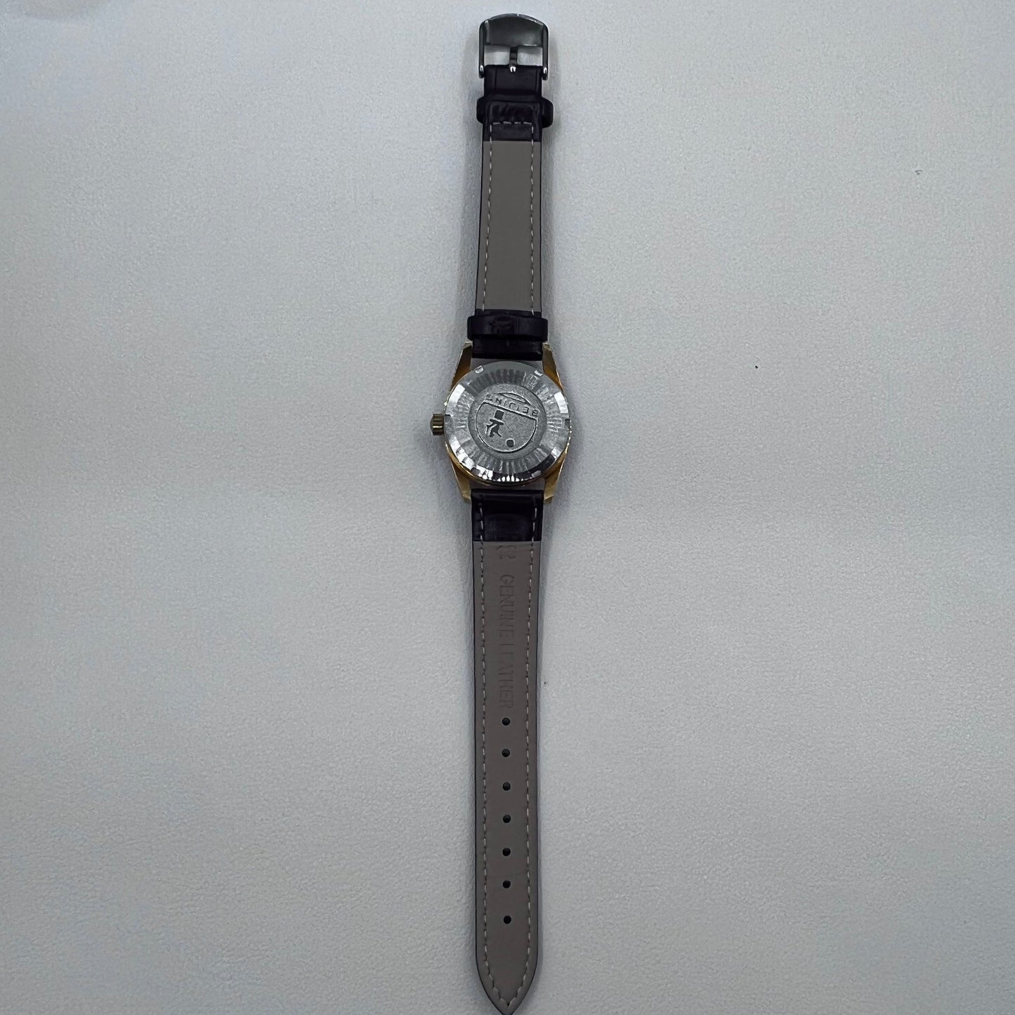 Beijing Double Dark Brown Strap Rhomb Single Calendar Manual Mechanical Lady Watch