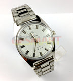 38mm SHANGHAI DIAMOND Manual Mechanical Watch 17 Jews White Dial Silver Case