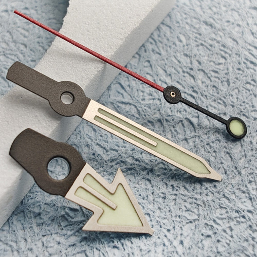 Matted C3 lume red second hand for Tuna SKX007 with NH35/36 NH70/72 movement, watch accessory.