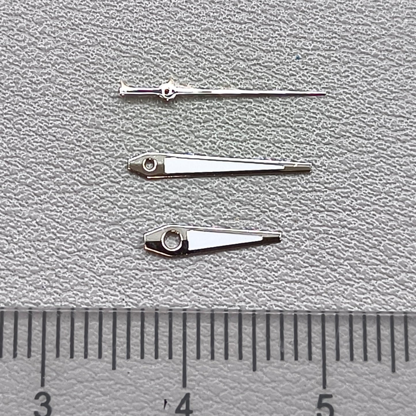 2 Sets Silver Trim with Green Lume Arrow Shape Watch Hands for Ronda 515