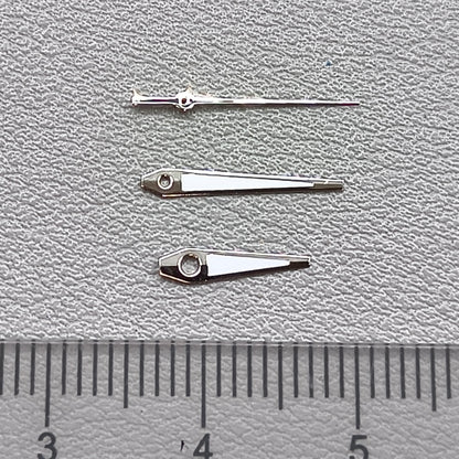 2 Sets Silver Trim with Green Lume Arrow Shape Watch Hands for Ronda 515