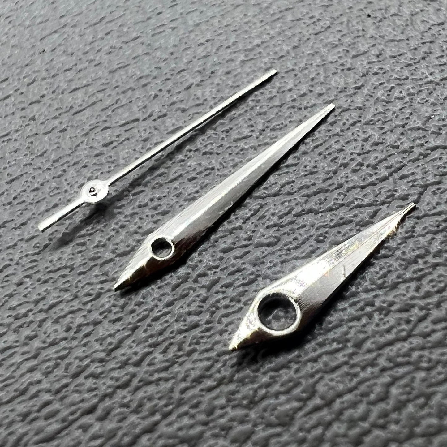 2 Sets Pack silberne Uhrzeigersätze für Miyota 2035 Uhrwerk 12mm 11mm 9mm