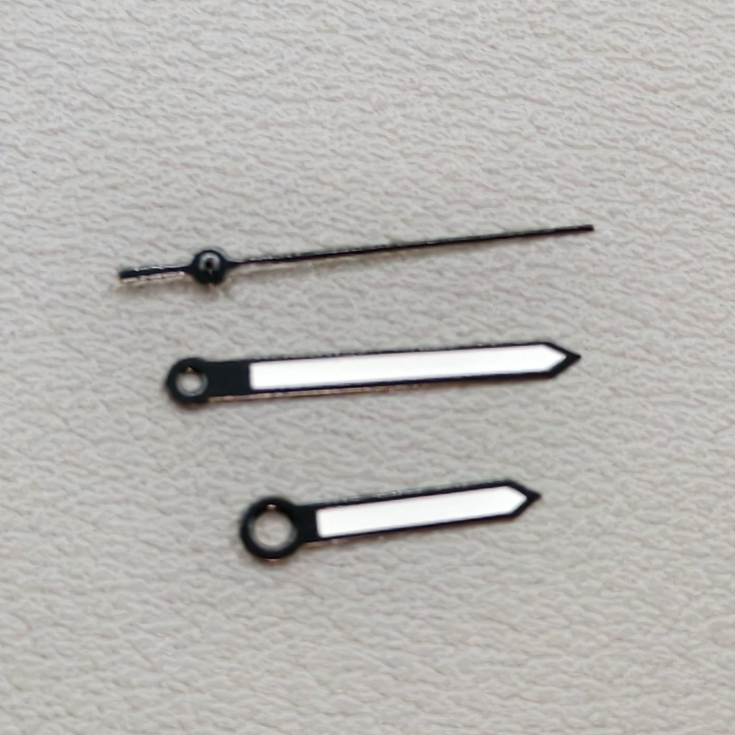2 Sets/Pack Black Trim Watch Hands for Miyota 2035 Quartz Movement