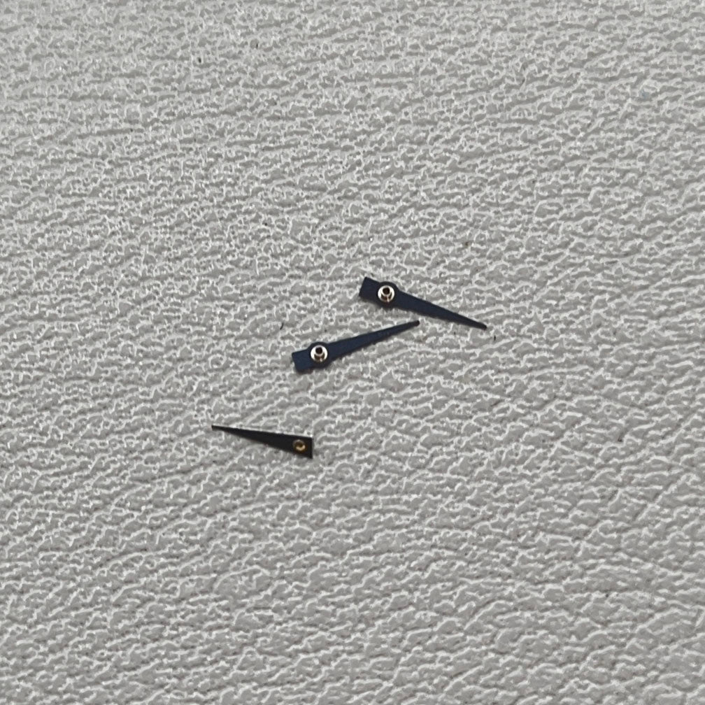 3 PIECES 4.0mm Black Watch Small Second Hands for Miyota JS15 Quartz Movement
