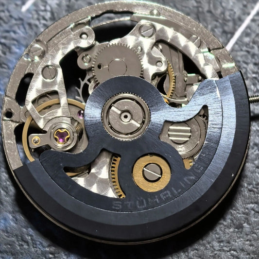 China Made Hollow Hangzhou 2189 Automatischer mechanischer schwarzer Rotor 3 Zeiger