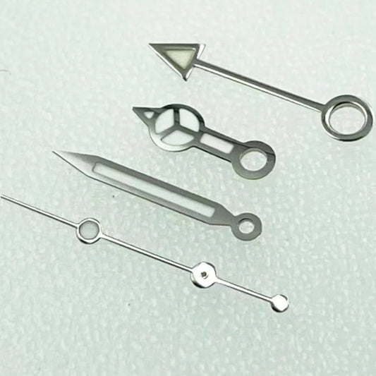 Silver+Silver Trim New Blue Luminous Diving Watch Hand for NH34 GMT 4 Hands