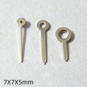 7mm Silver Watch Hands Set Arrow Shape for Miyota 2035 2115 2105 2305 Movement