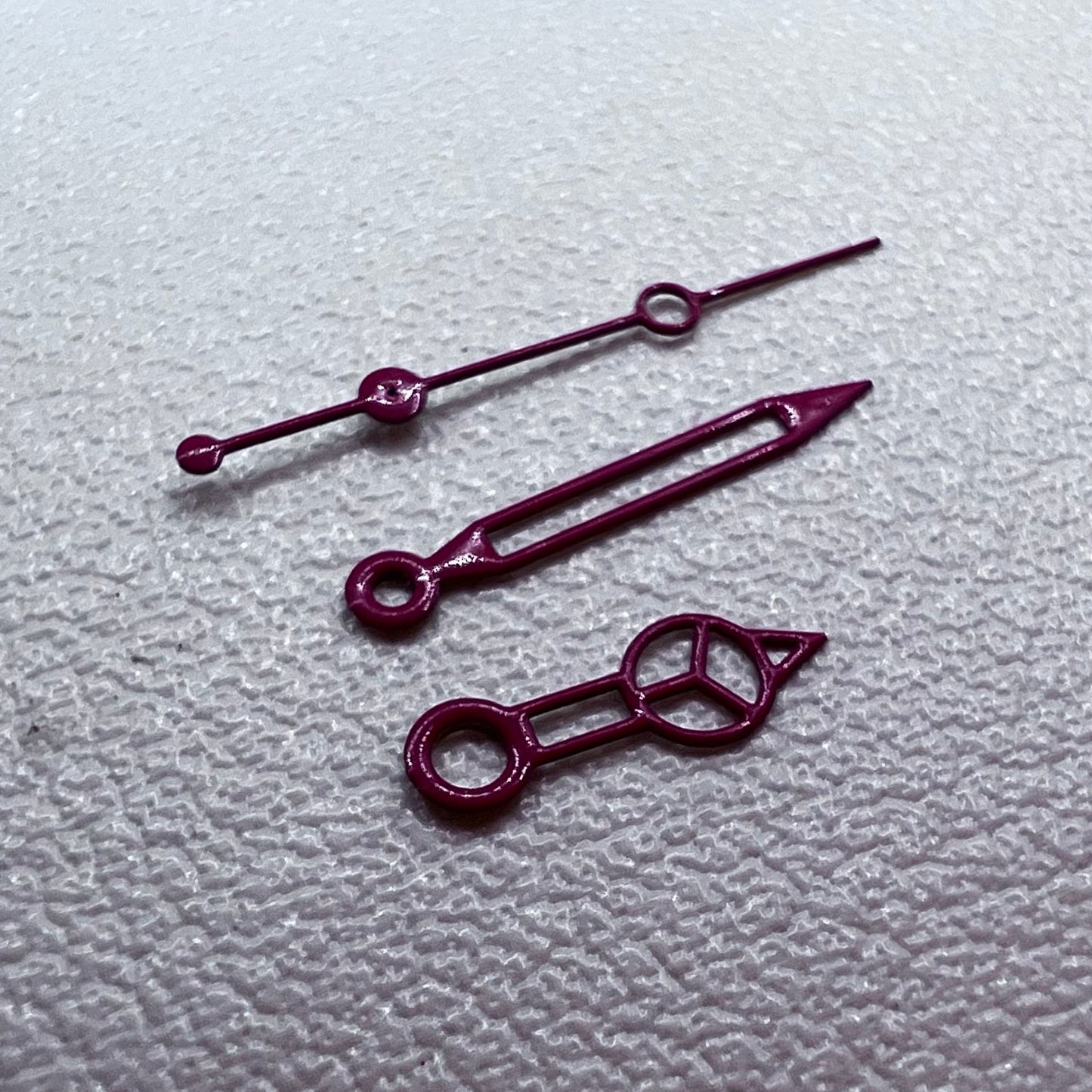 2 Sets Red Hollow 7.75mmx12mmx12.5mm Watch Hands for NH35/36/4R/7S Movement