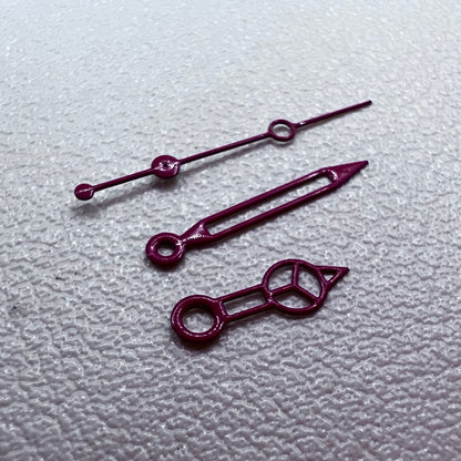 2 Sets Red Hollow 7.75mmx12mmx12.5mm Watch Hands for NH35/36/4R/7S Movement