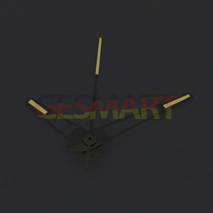 Yellow luminous watch hands with silver trim for China Made 8215/2813 & Miyota 8N24 movements, enhancing visibility and style.