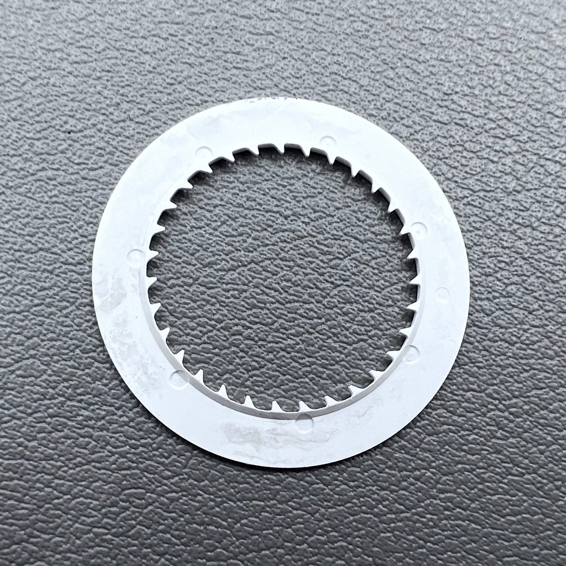 Vintage silver date disk wheel compatible with NH36 NH35 mechanical movement, Crown@3.8 accessory.