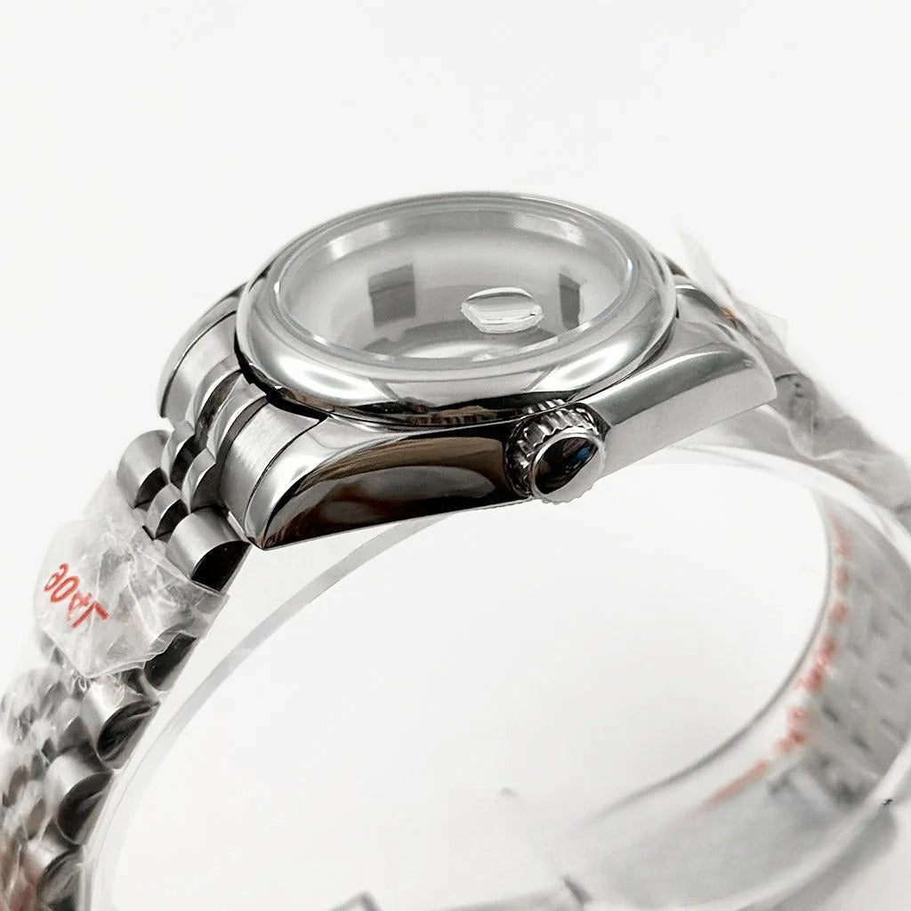 31MM Round Bezel Sapphire Glass Jubilee bracelet Watch Case Ladies Fit NH05 NH06