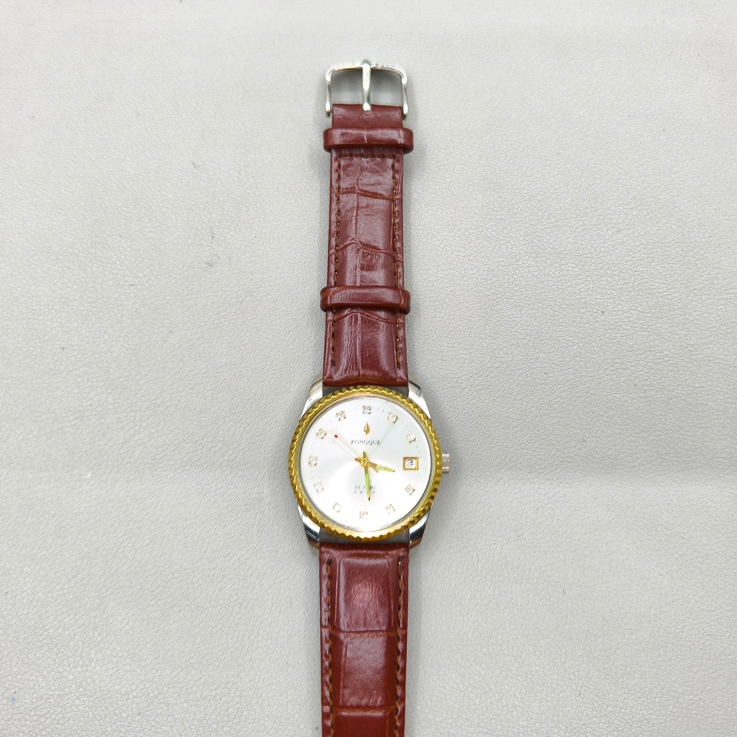 37mm Peacock Manual Mechanical Watch 33 Jews Golden Dial Single Calendar