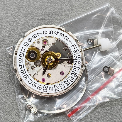 Silver No Carved Dandong 2824 Mechanical Movement ETA 2824-2 Replacement
