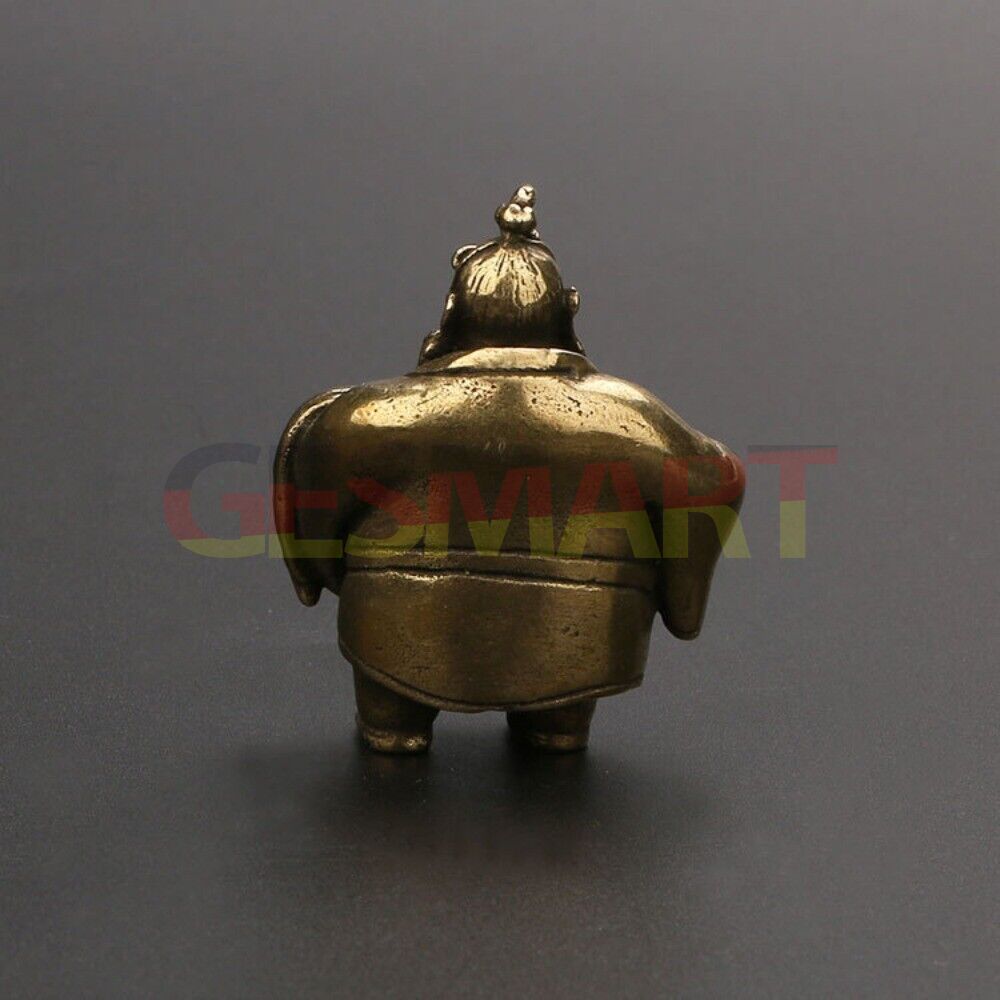 Solid copper Taiyi Immortal trinket with vintage bronze finish, hand-carved by Taiyi artisans for elegant watch accessory display.