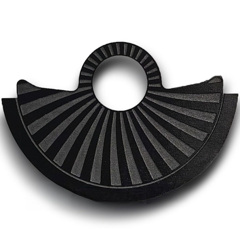 Black Sun Pattern Metal Rotor Oscillating Weight Overlay For  NH35 NH36