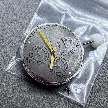 China 4130 Mechanical Movement No Calendar 6 Hands Daytona Blue Hairspring