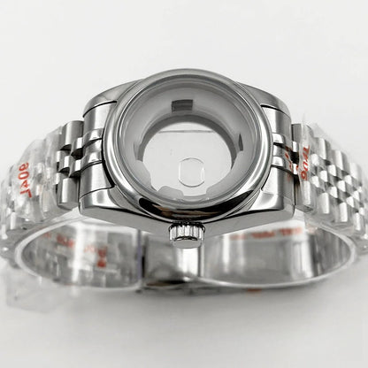 31MM Round Bezel Sapphire Glass Jubilee bracelet Watch Case Ladies Fit NH05 NH06