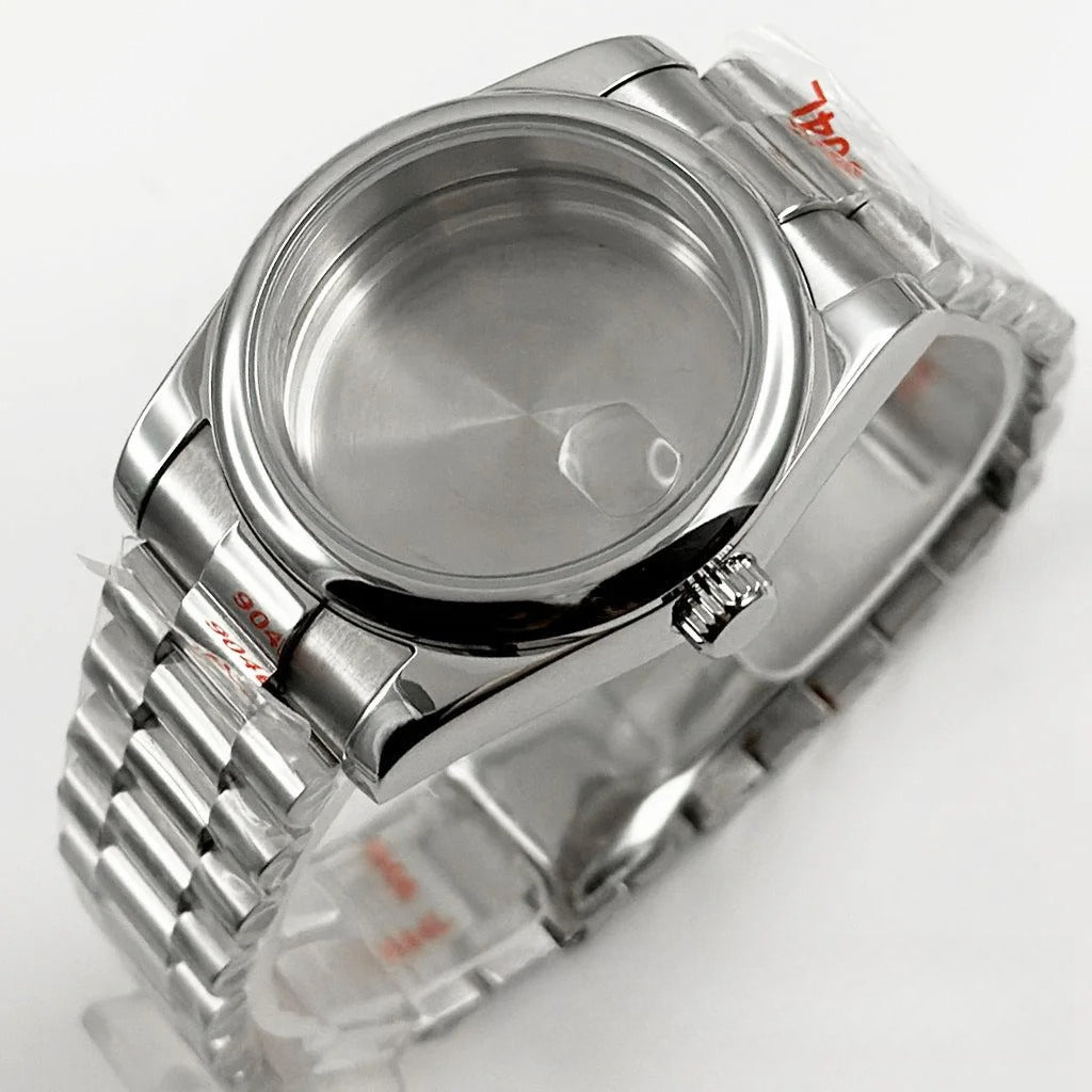 36MM/40MM Round Bezel Watch Case Sapphire Crystal for NH34 NH35 NH36 ETA2824