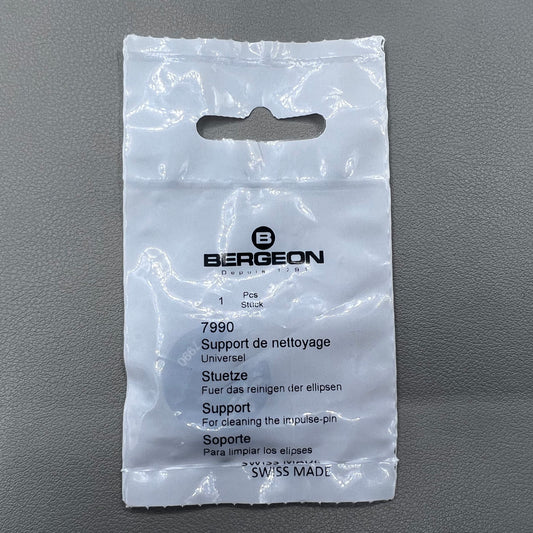 Bergeon 7990 Swiss tool support for cleaning impulse-pin in watch repairs and maintenance