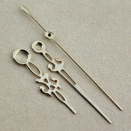Golden hollow snowflake watch hands for NH35/36 NH38 NH72 NH70, elegant design.