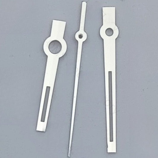 8X12X13mm Silver Flat Tip Green Lume Watch Hands For NH35 NH37 NH38