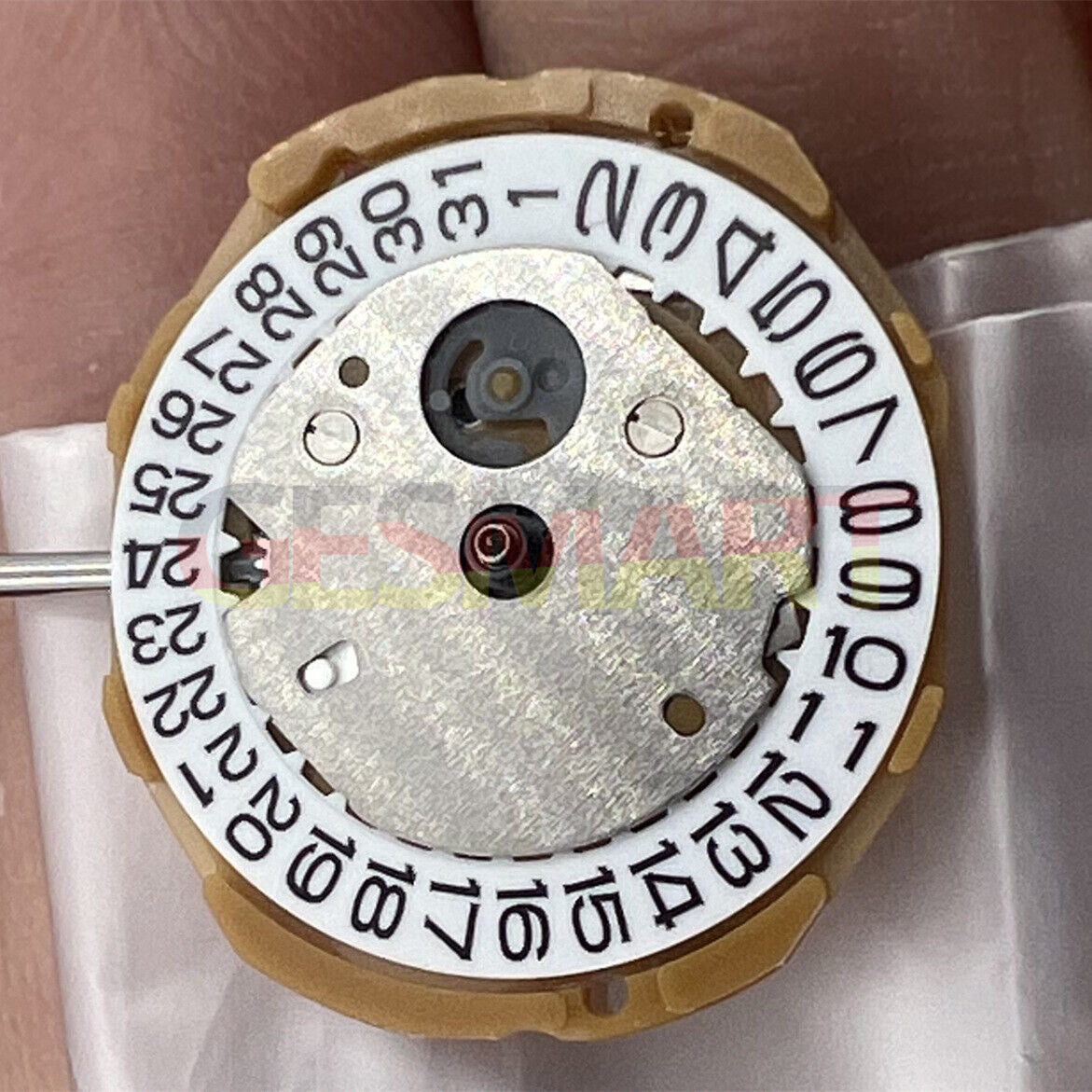 Miyota GL10 Japan Quartz Movement with 3 hands and date display at 3 o?clock, watch accessory.