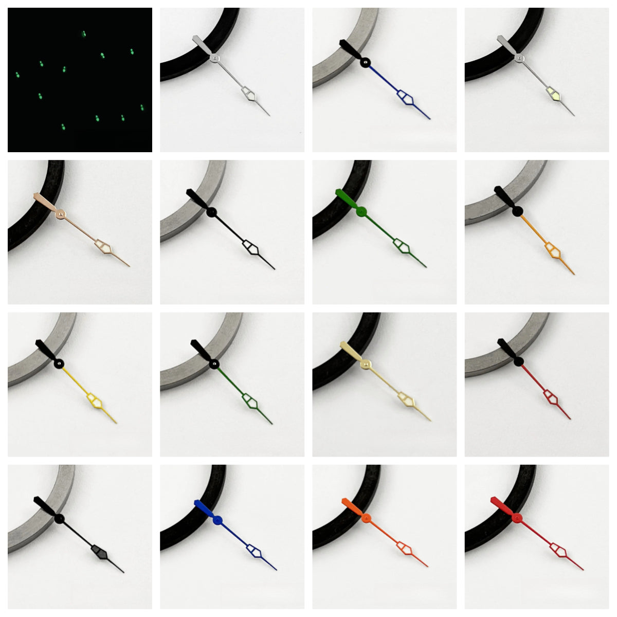 Multicolor Watch Hands Pointers Modified for NH35 NH36 NH38 NH39 NH70 NH72