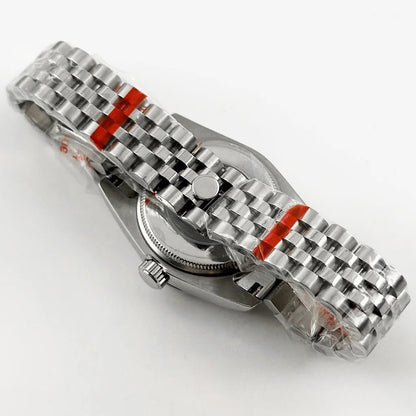 31MM Round Bezel Sapphire Glass Jubilee bracelet Watch Case Ladies Fit NH05 NH06